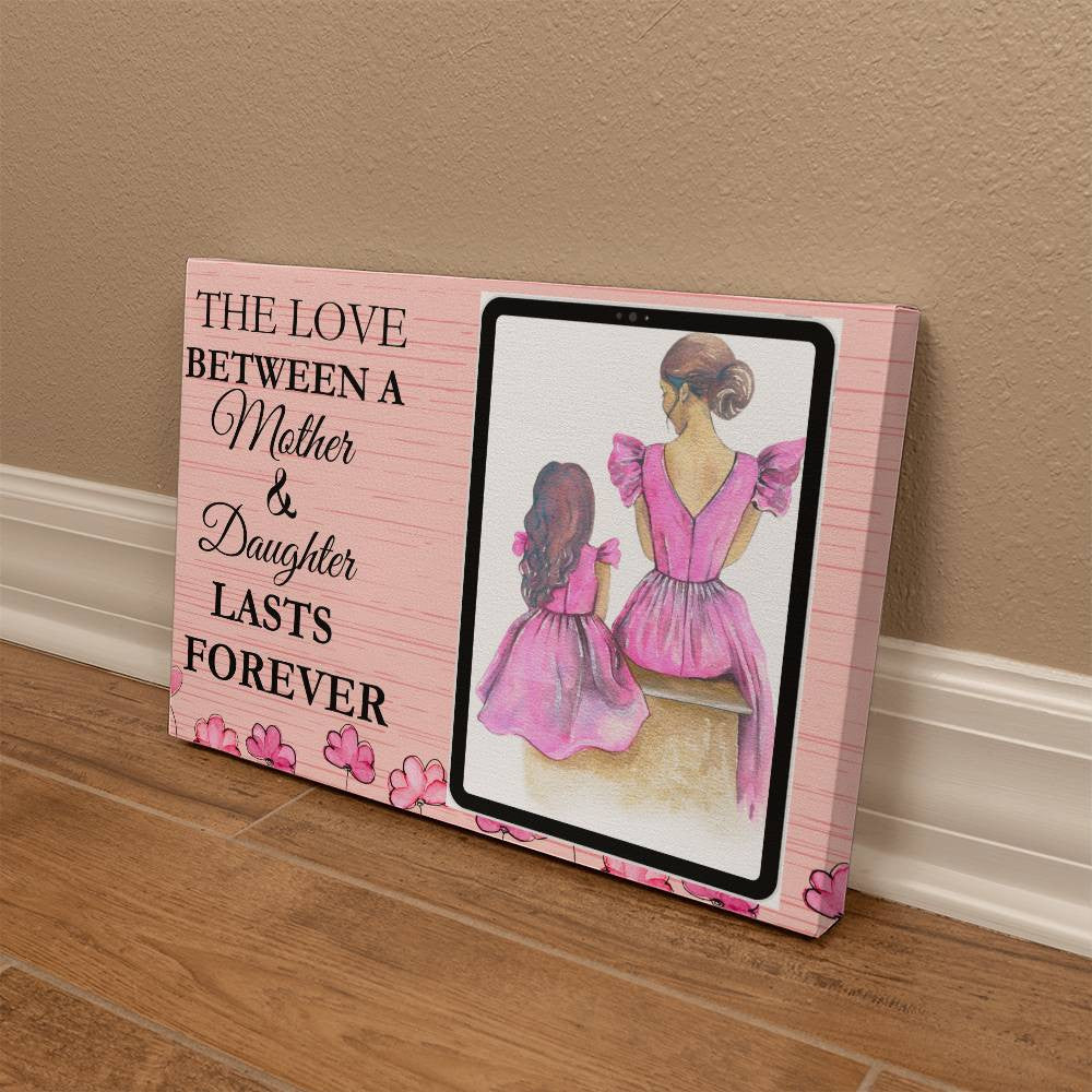 Personalized Mother and Daughter Wrapped Canvas