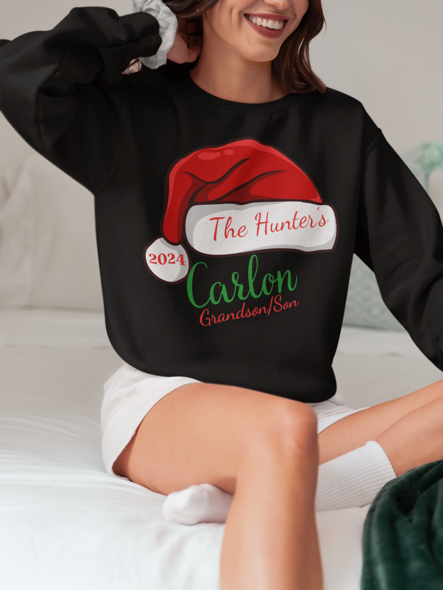 Personalized Christmas Family Unisex Hoodie and Sweatshirt