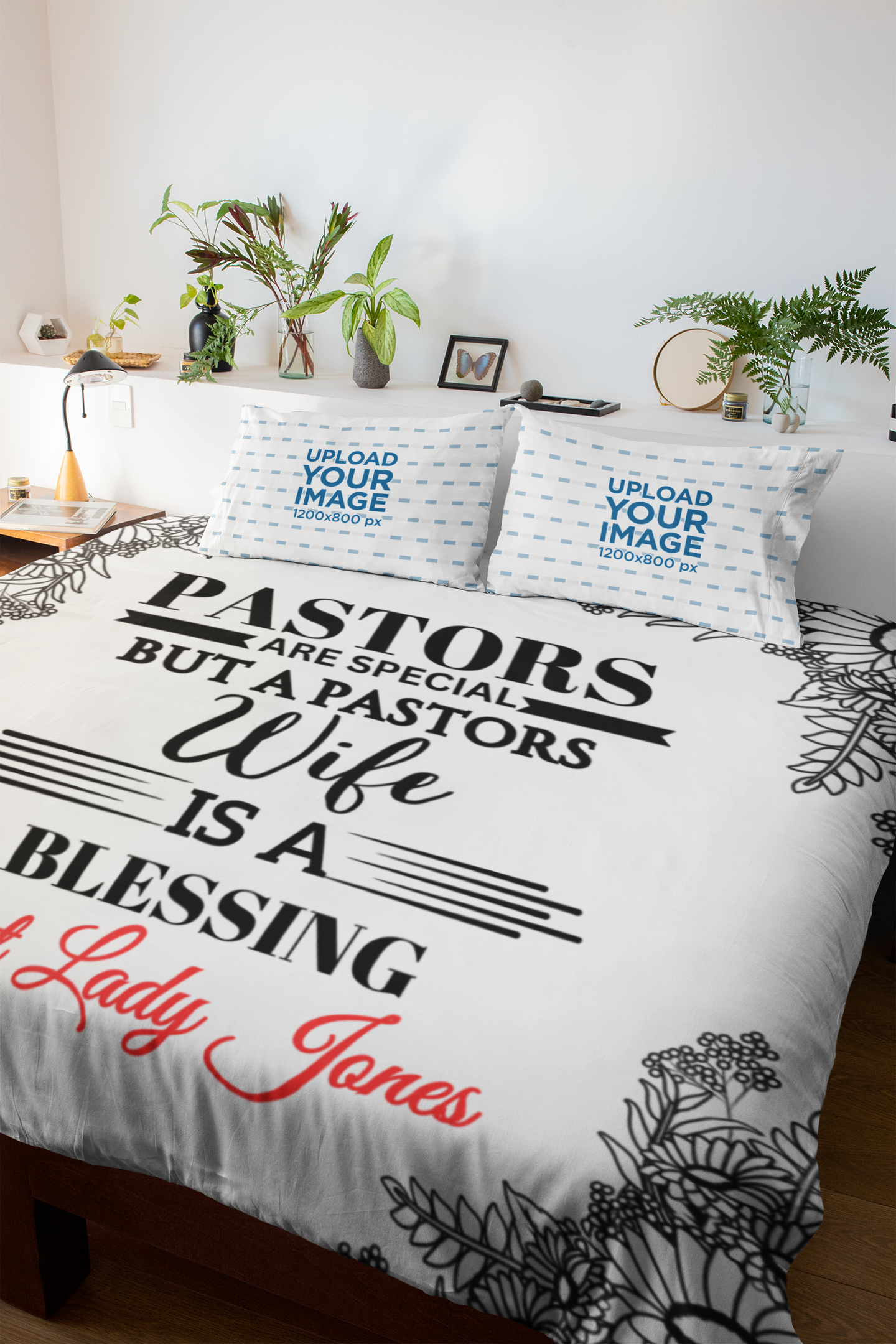 Personalized Pastor Wife Fleece Plush & Mink Sherpa Blanket