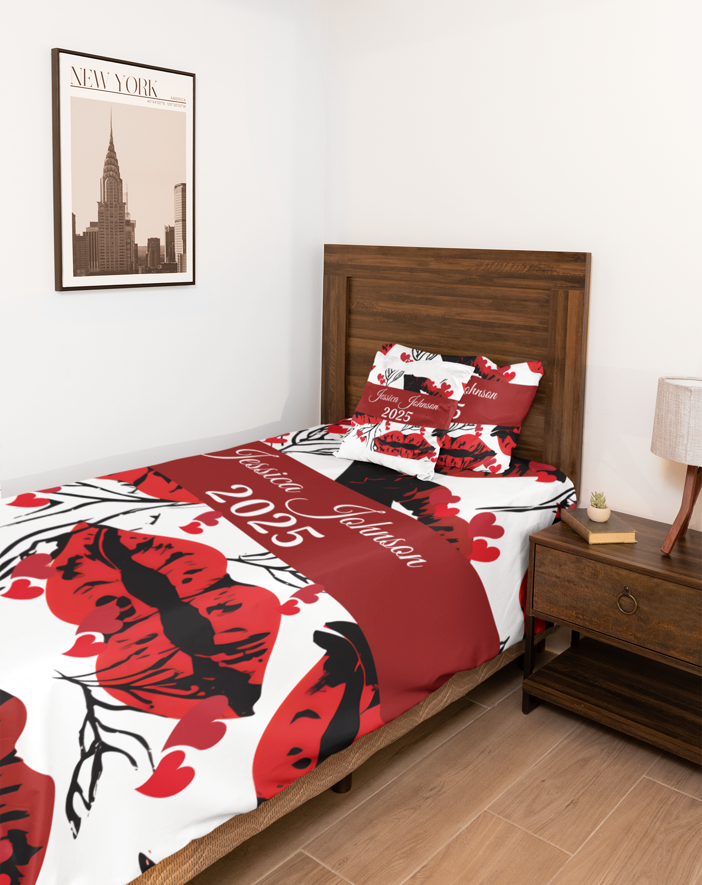 Personalized Kiss Me Valentine Blankets