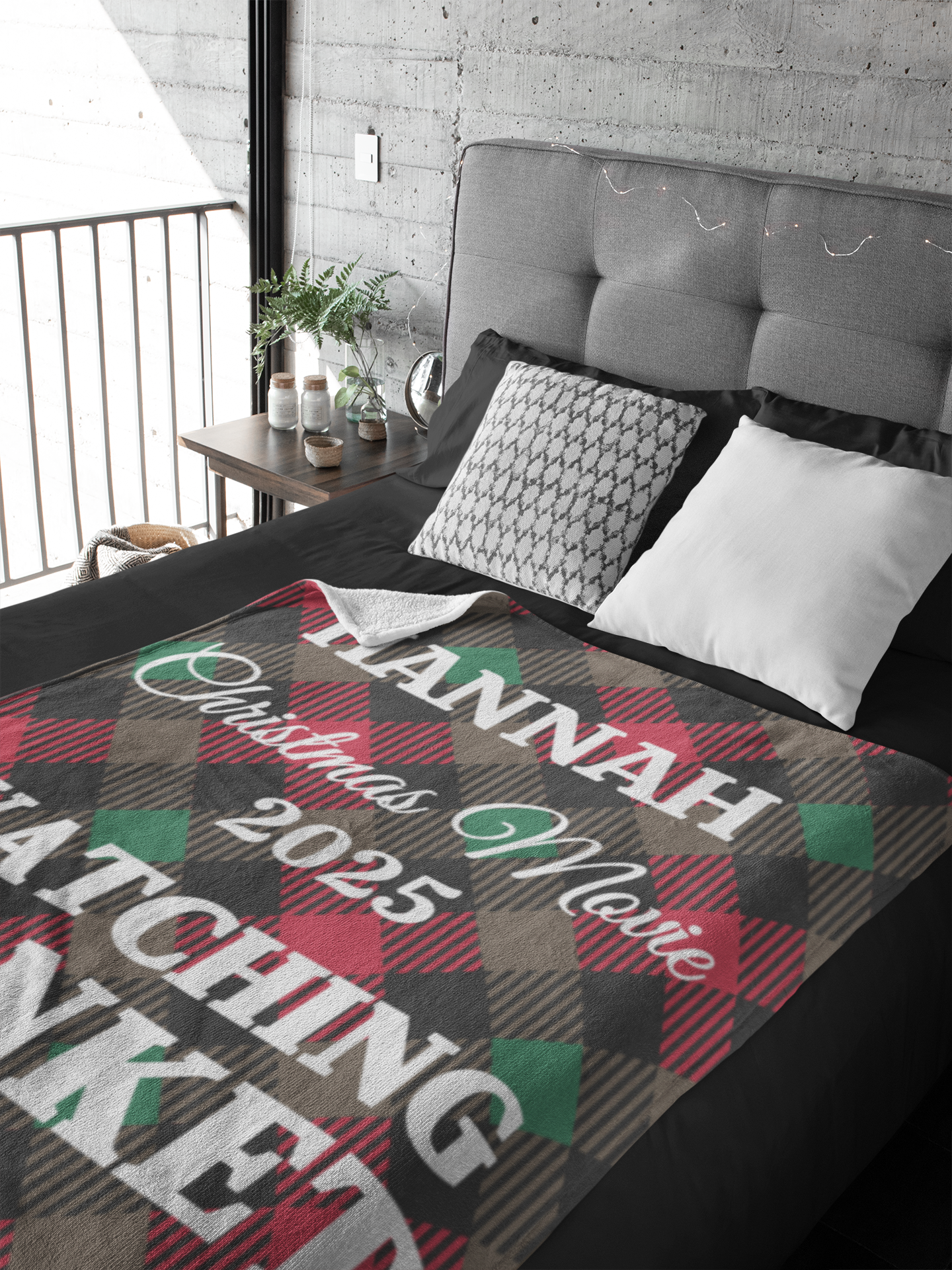 Personalized Christmas Movie Watching Blanket (3 Types)