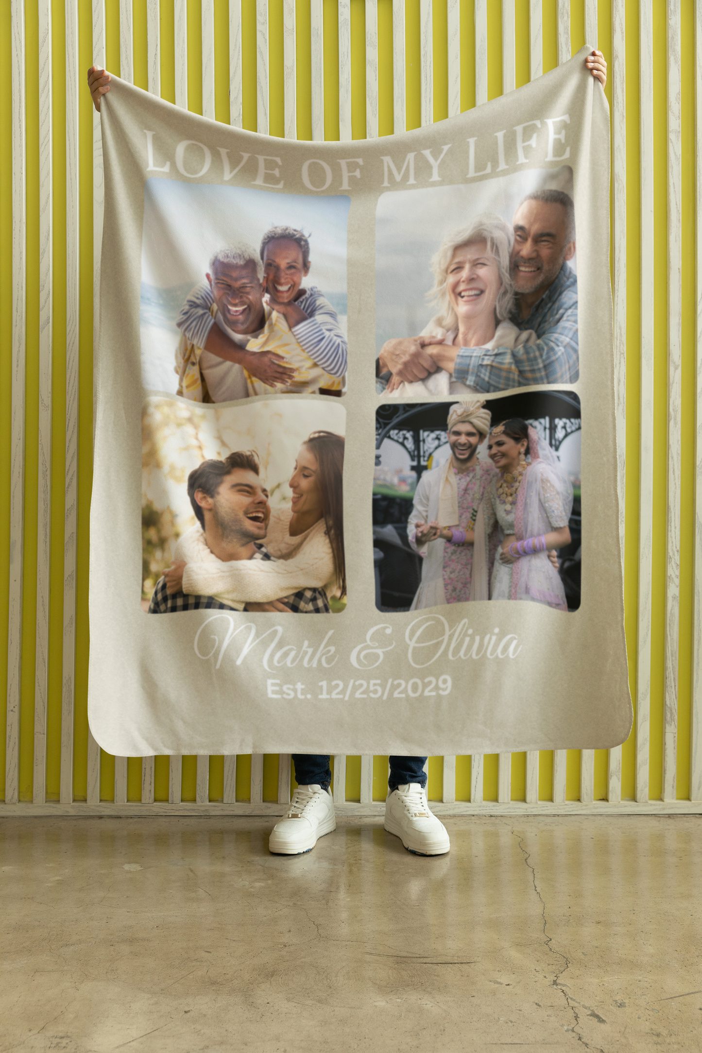 Personalize Couple /Friends Blanket (3)sizes