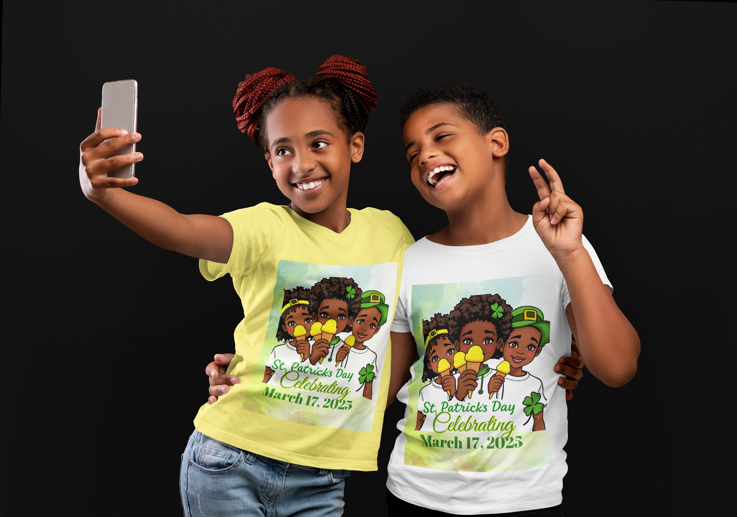 Celebrating St. Patrick's Day Kids Heavy Cotton™ Tee