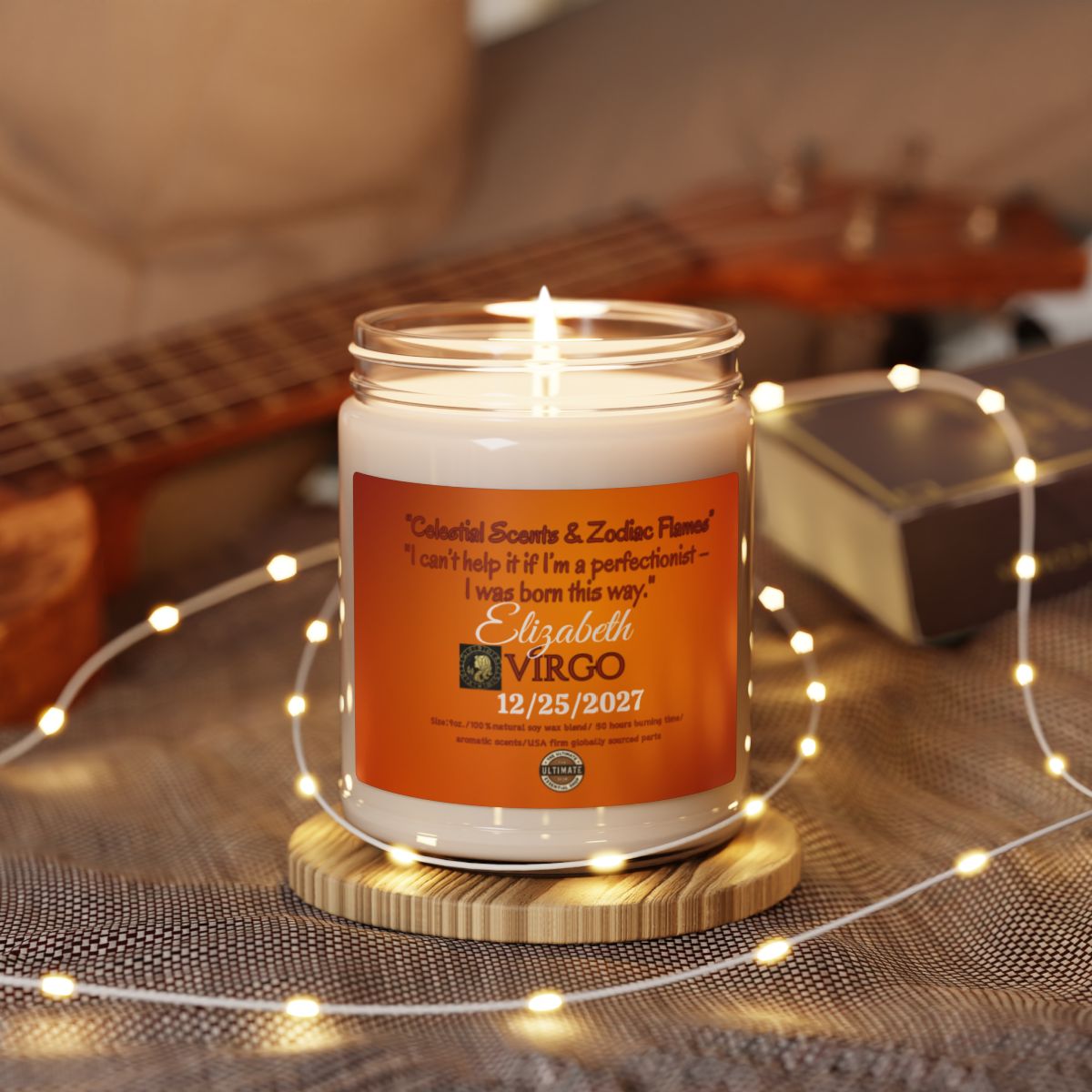 Personalization Virgo Scented Soy Candle, 9oz