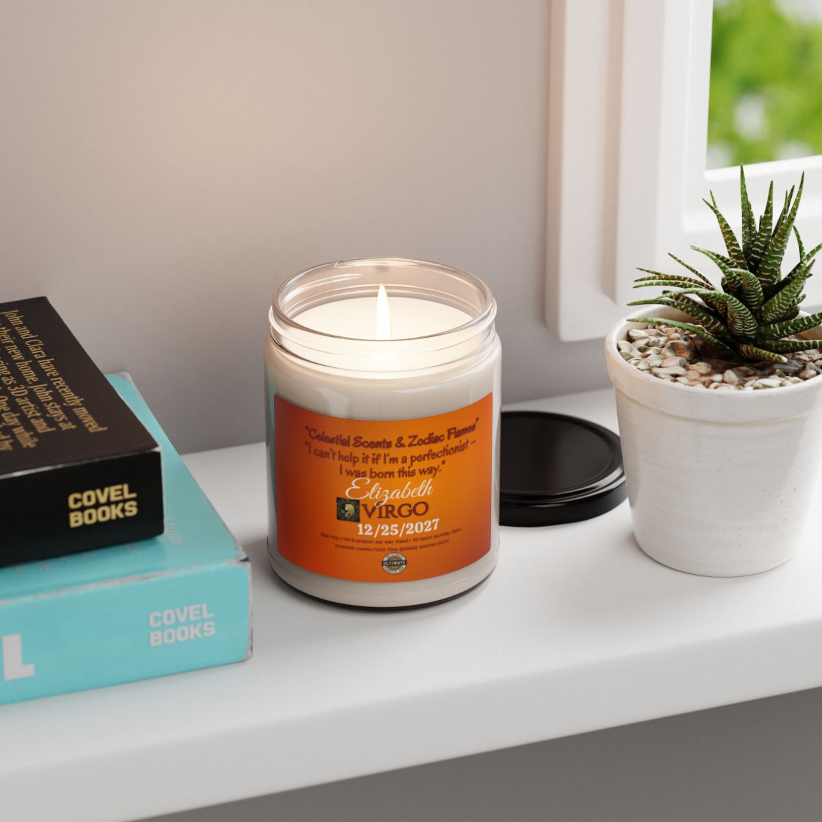 Personalization Virgo Scented Soy Candle, 9oz