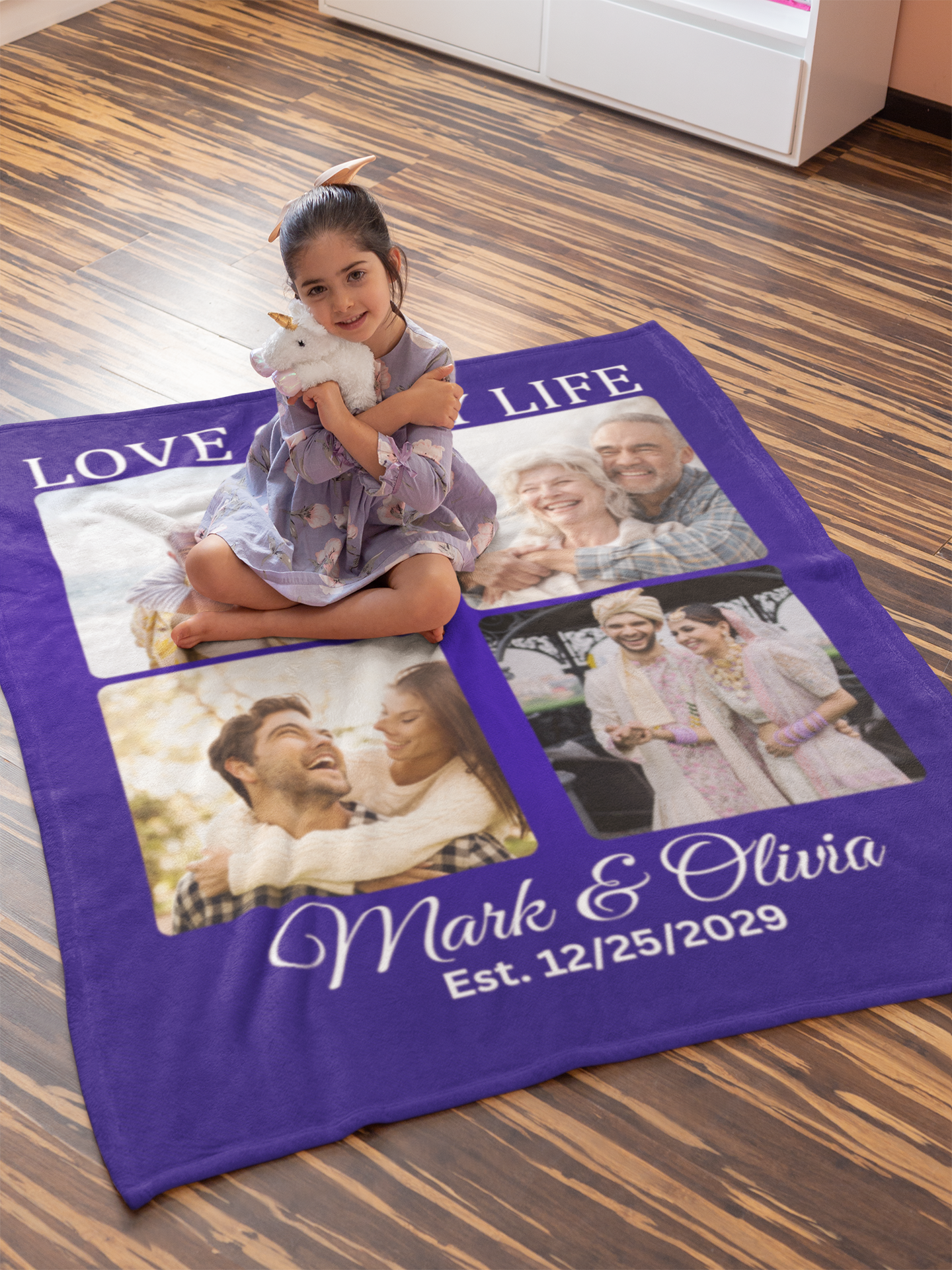 Personalize Couple /Friends Blanket (3)sizes