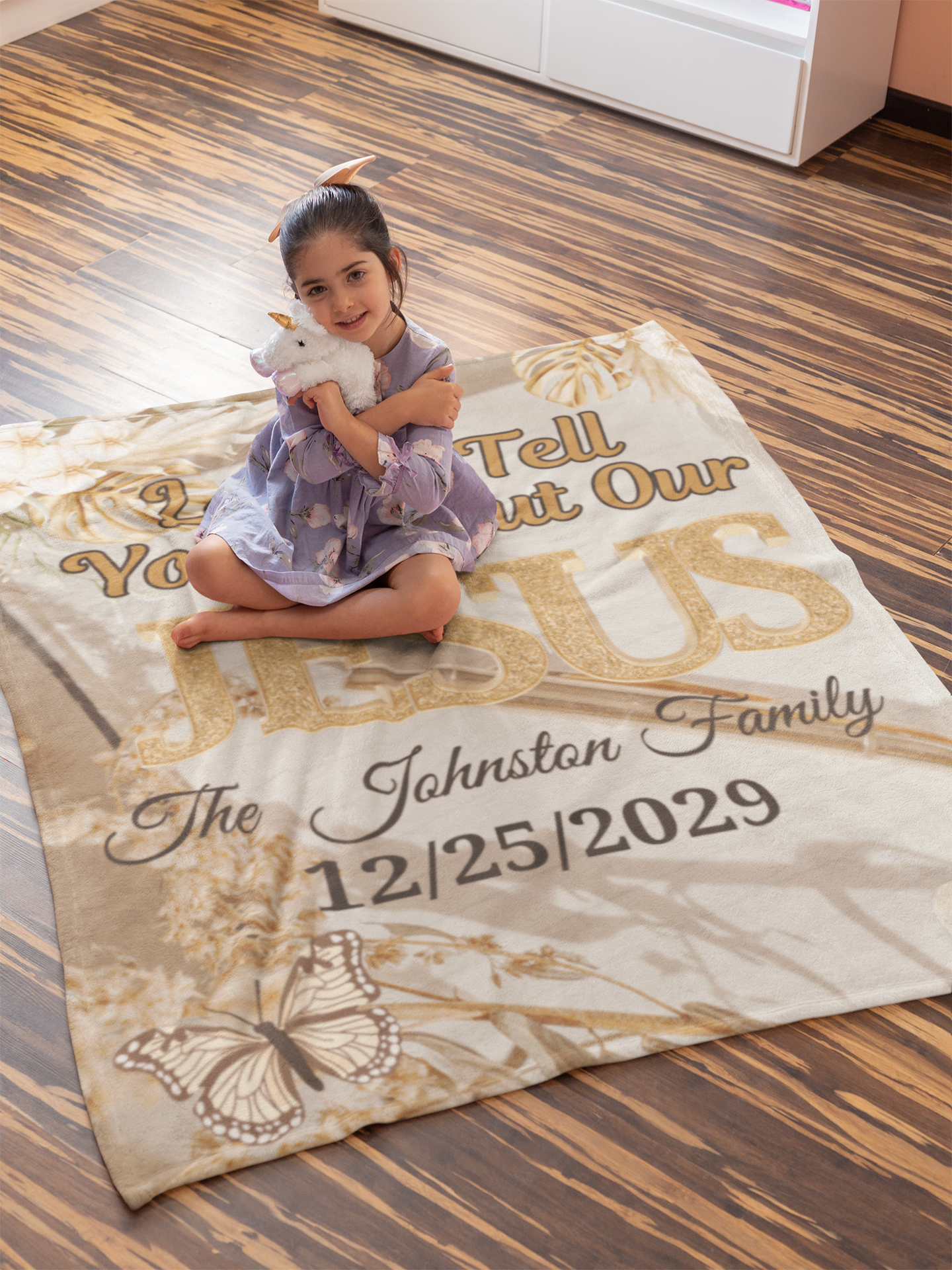 Personalized Let Us Tell You About Our Jesus Blanket (3 sizes)