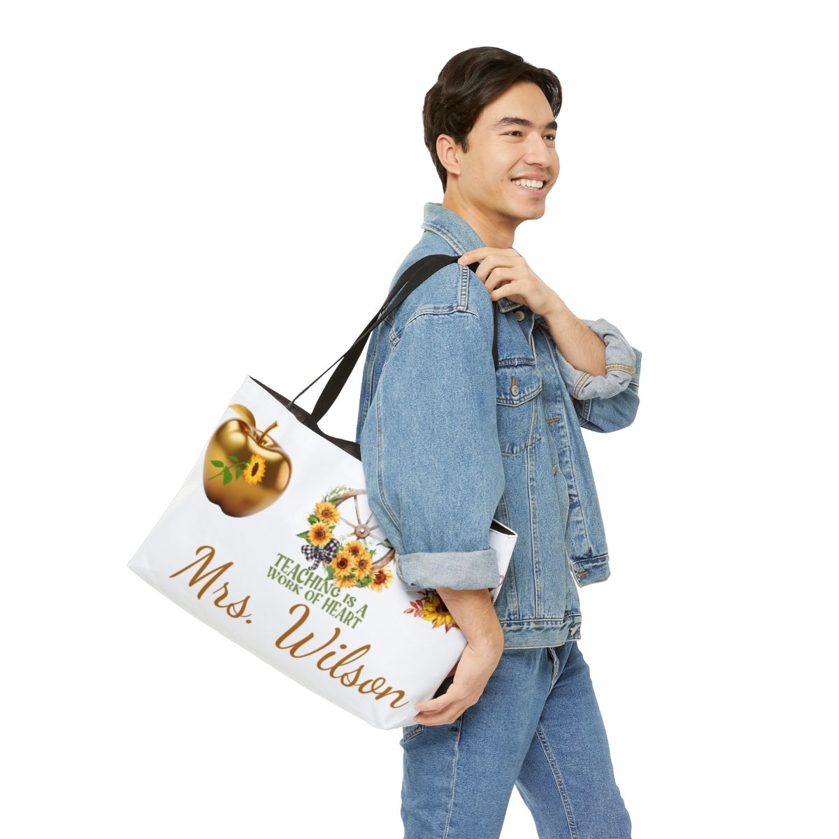 Personalization Teacher Tote Bag