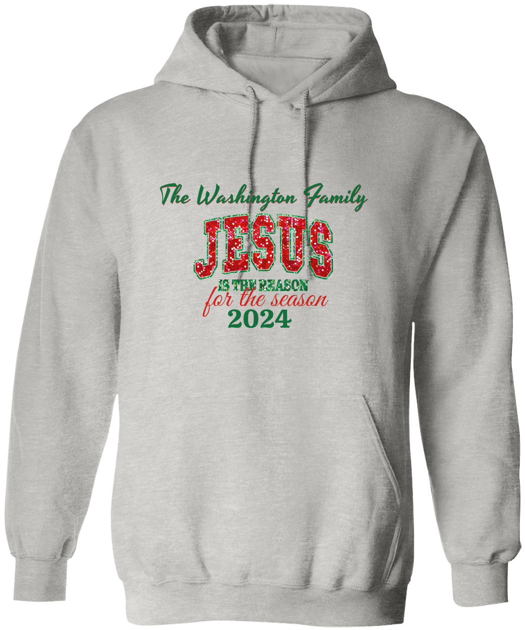 Personalized Christmas Jesus Is The Reason Hooded  & Sweatshirt