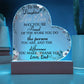 Personalize Acrylic Heart Plaque: To My Daughter