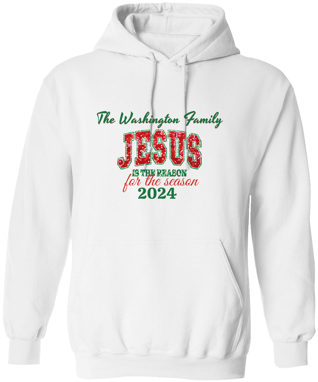 Personalized Christmas Jesus Is The Reason Hooded  & Sweatshirt