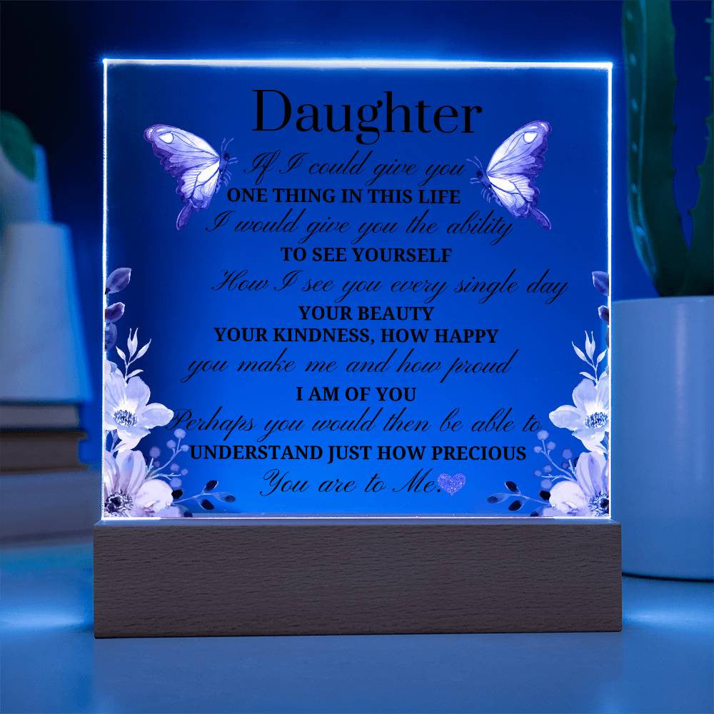 Daughter Acrylic Square Plaque