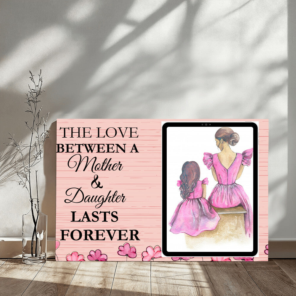 Personalized Mother and Daughter Wrapped Canvas