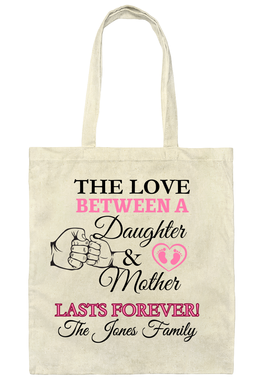 Personalized Mother & Daughter Tote Bag