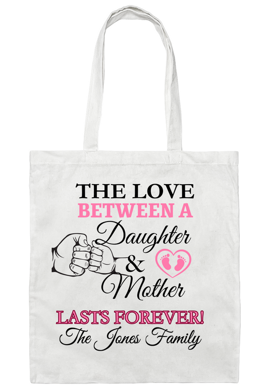 Personalized Mother & Daughter Tote Bag