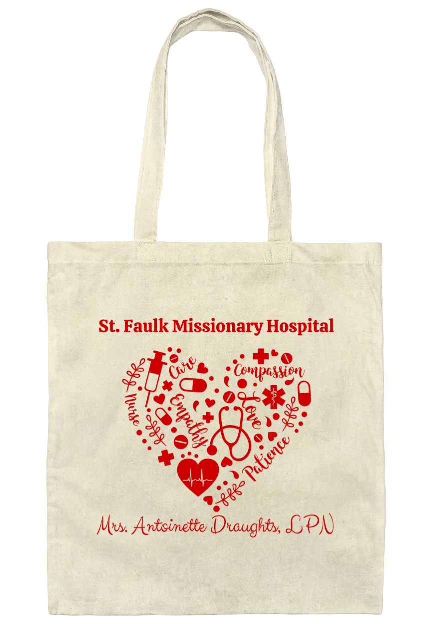 Personalized Nurse Tote Bag