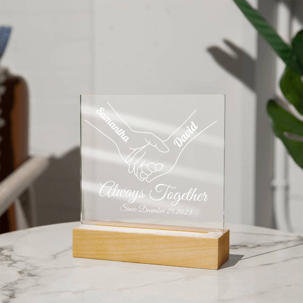 Personalized Couple Acrylic Square Plaque