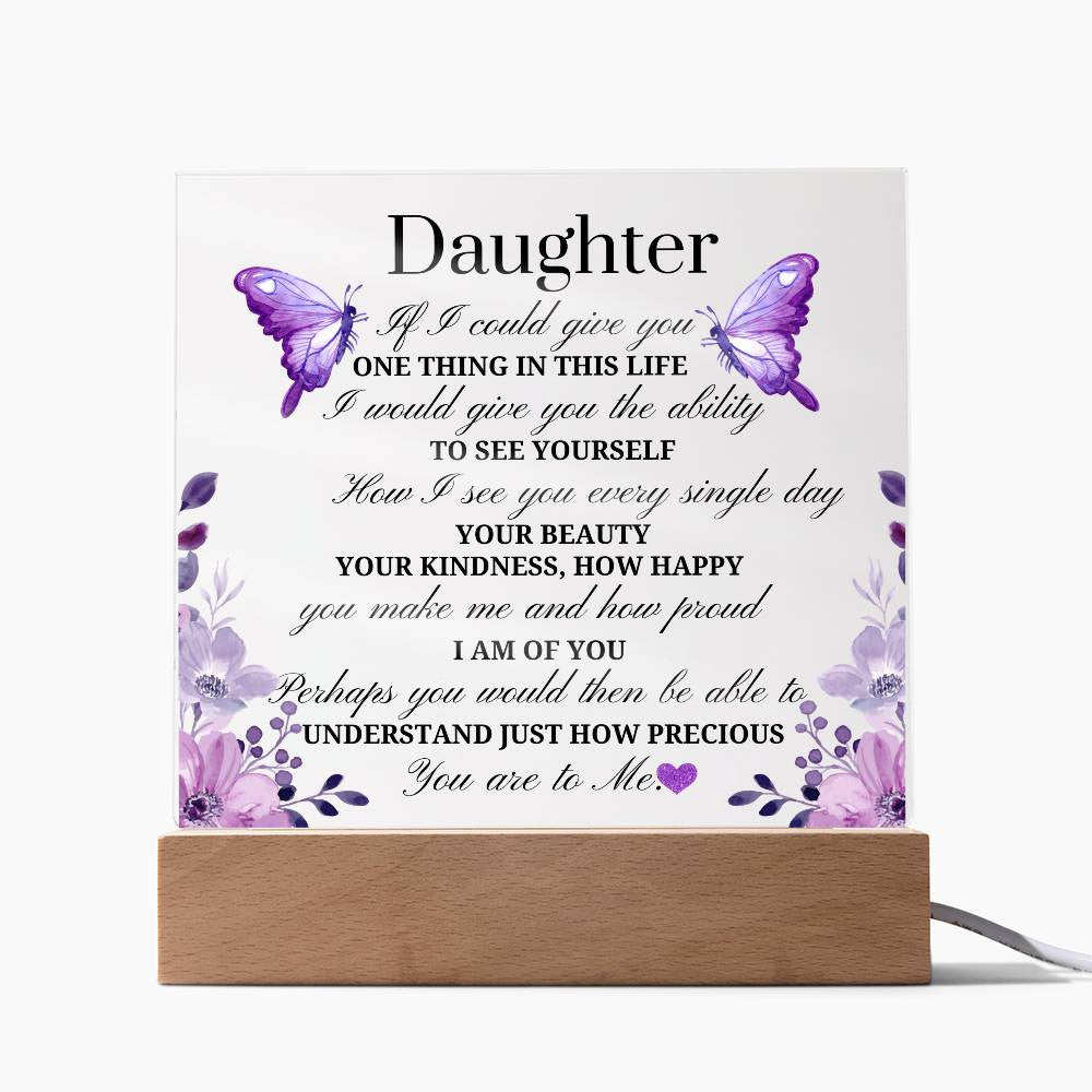 Daughter Acrylic Square Plaque