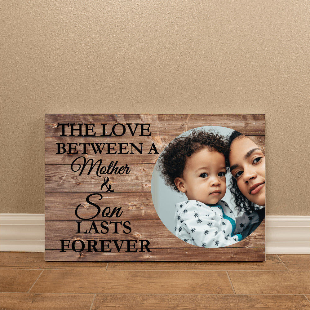 Personalized Mother & Son Gallery Wrapped