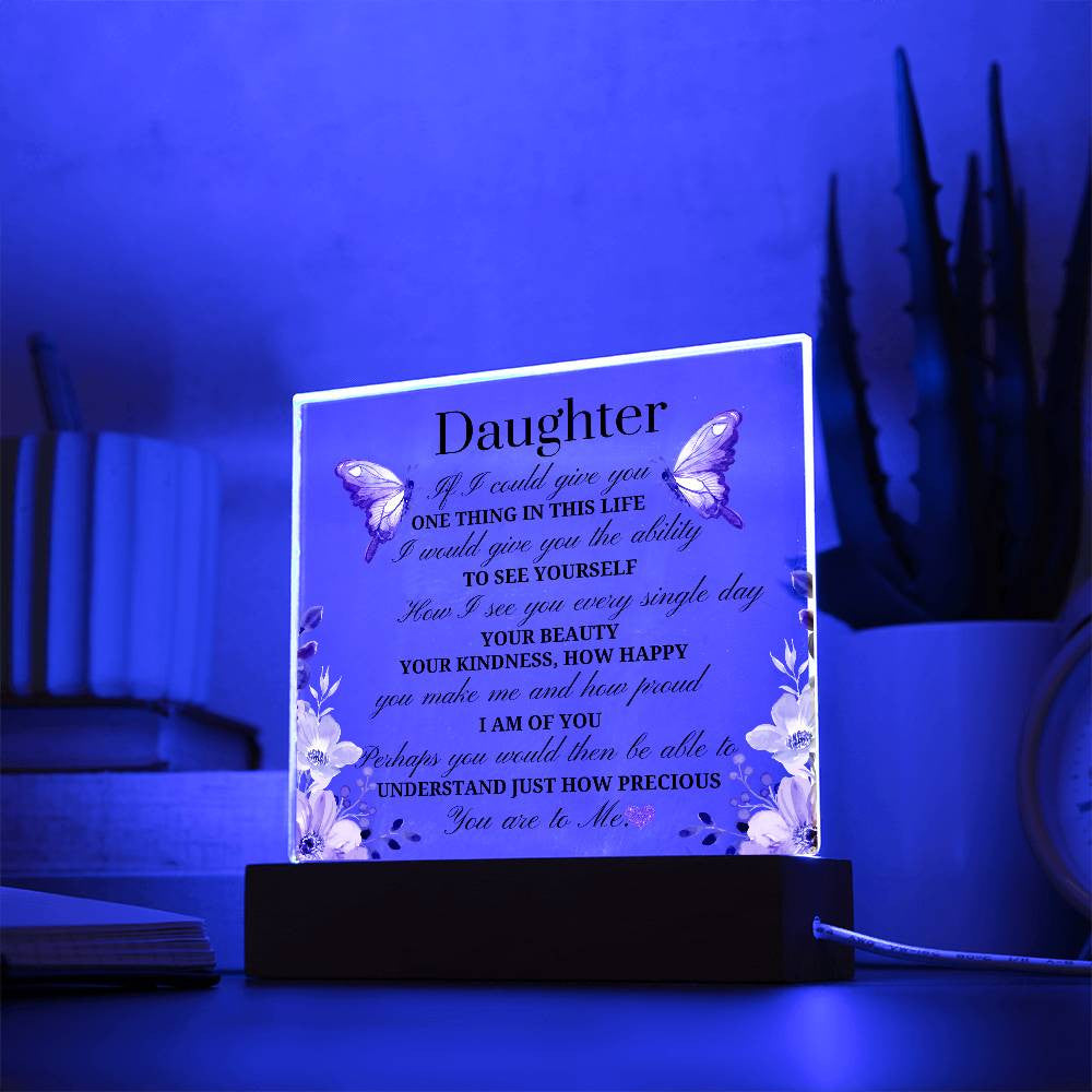 Daughter Acrylic Square Plaque