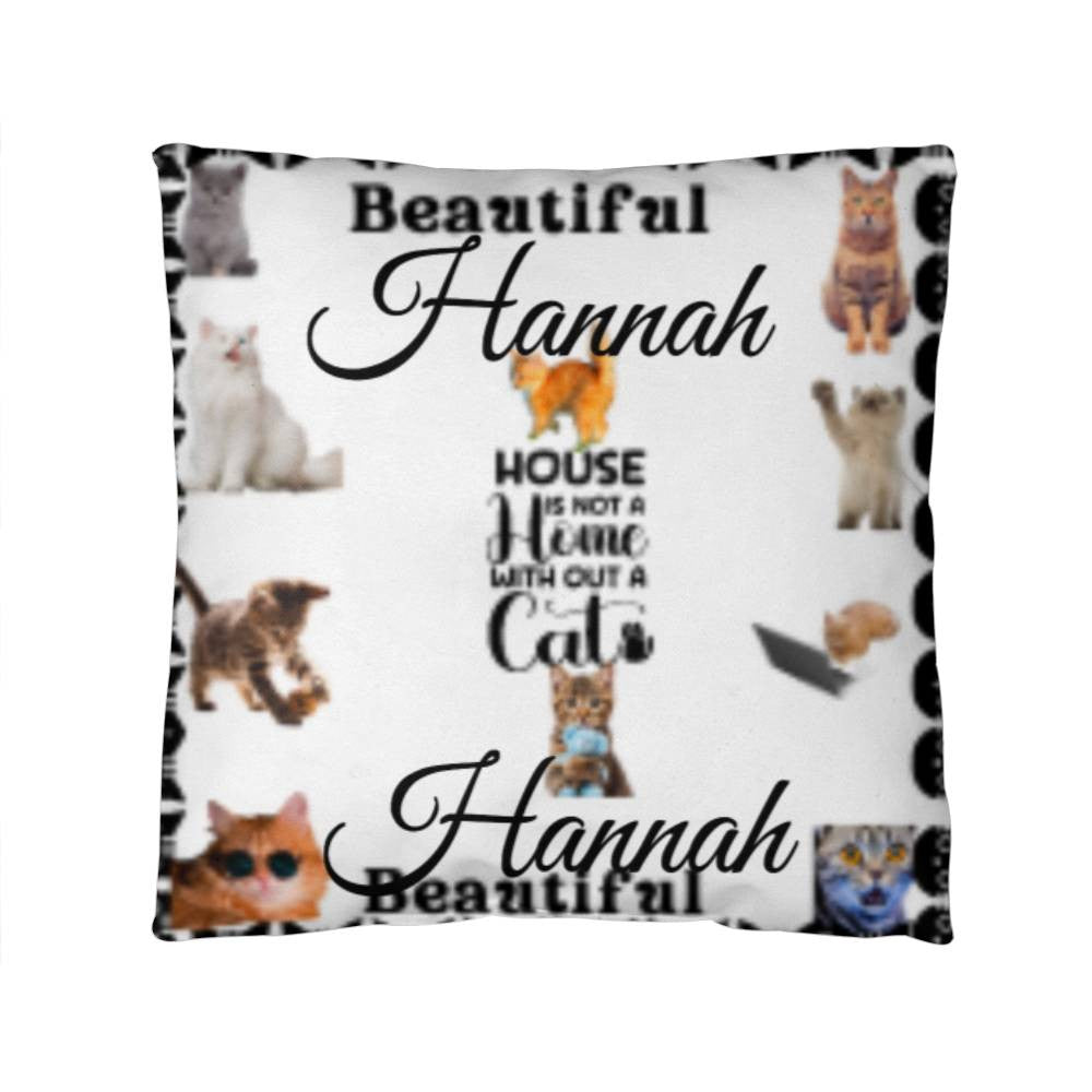 Personalized Cat Lover's Cat Classic Pillow Cover with Insert