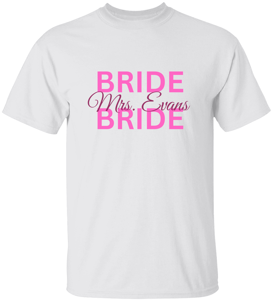 Personalized Bride T-Shirt