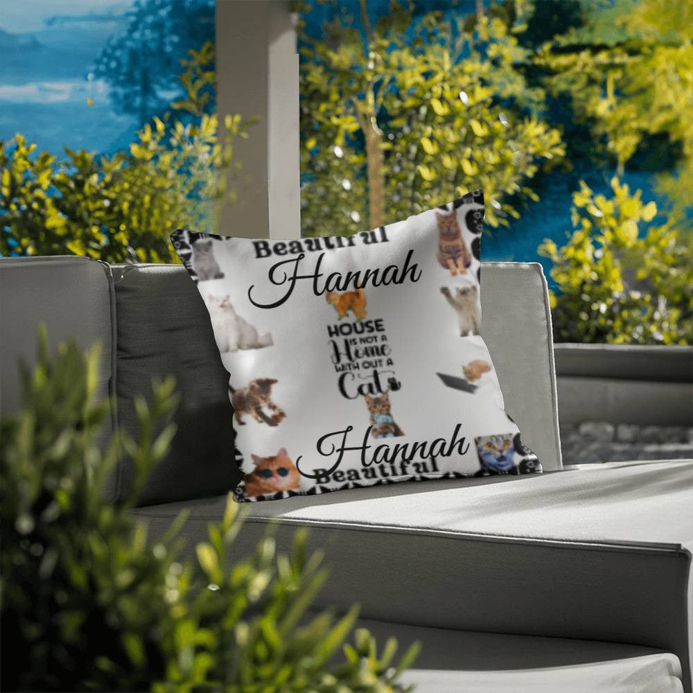 Personalized Cat Lover's Cat Classic Pillow Cover with Insert