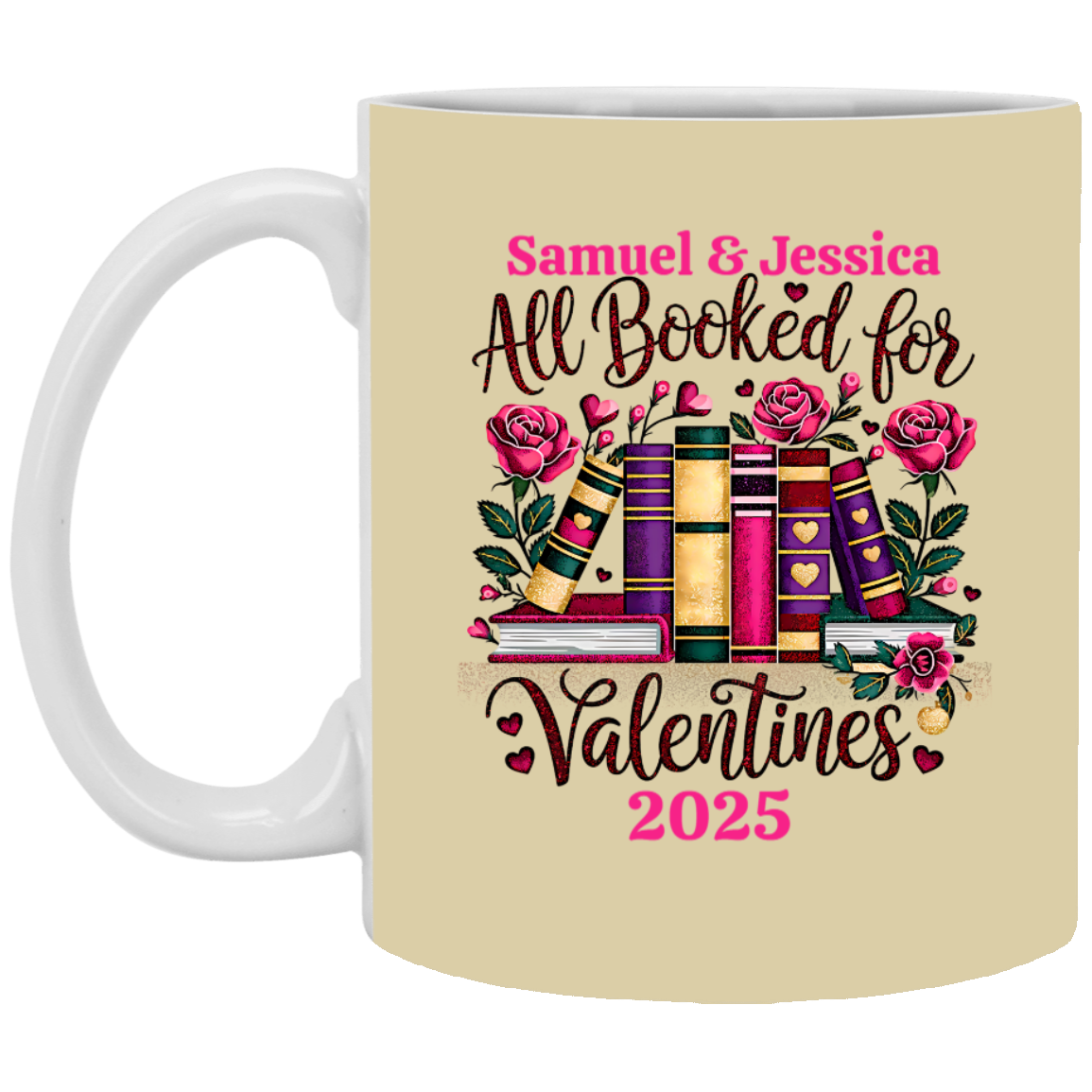 Personalized All Booked For Valentines Mug