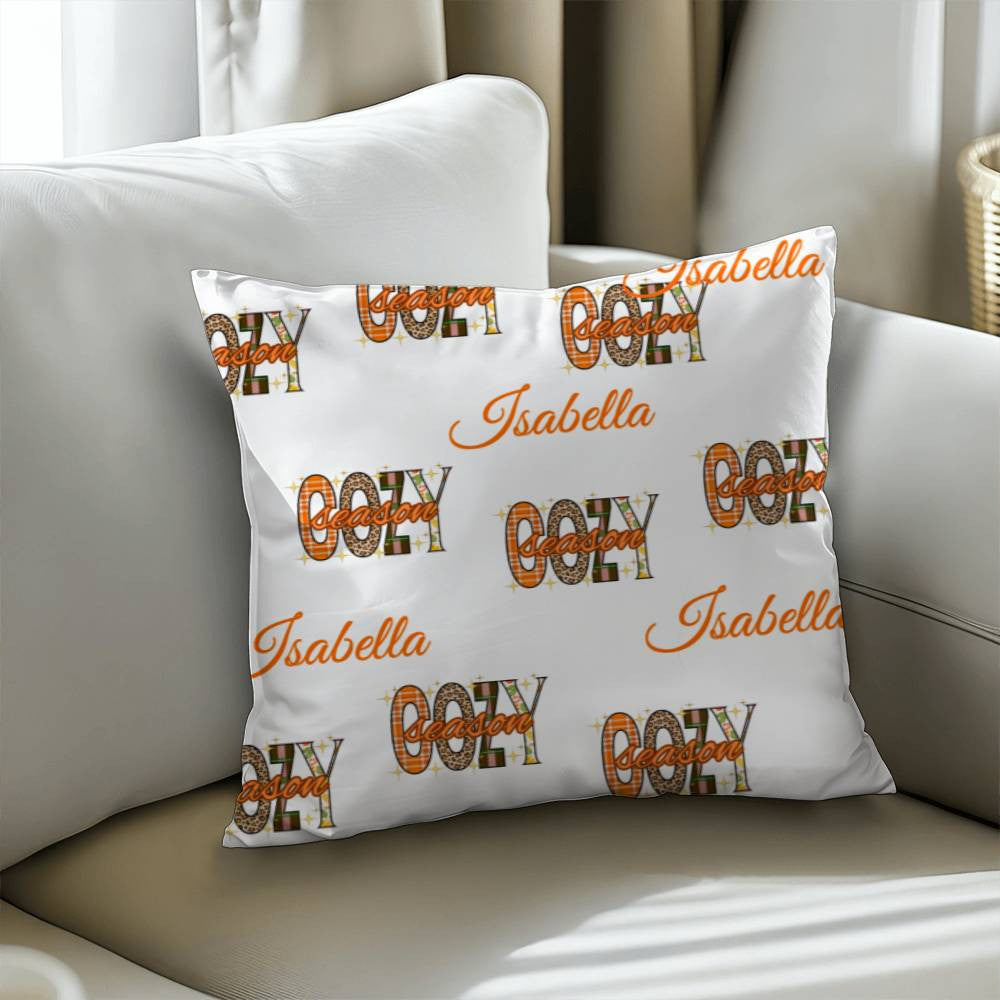 Personalized Cozy Classic Pillow Cover with Insert