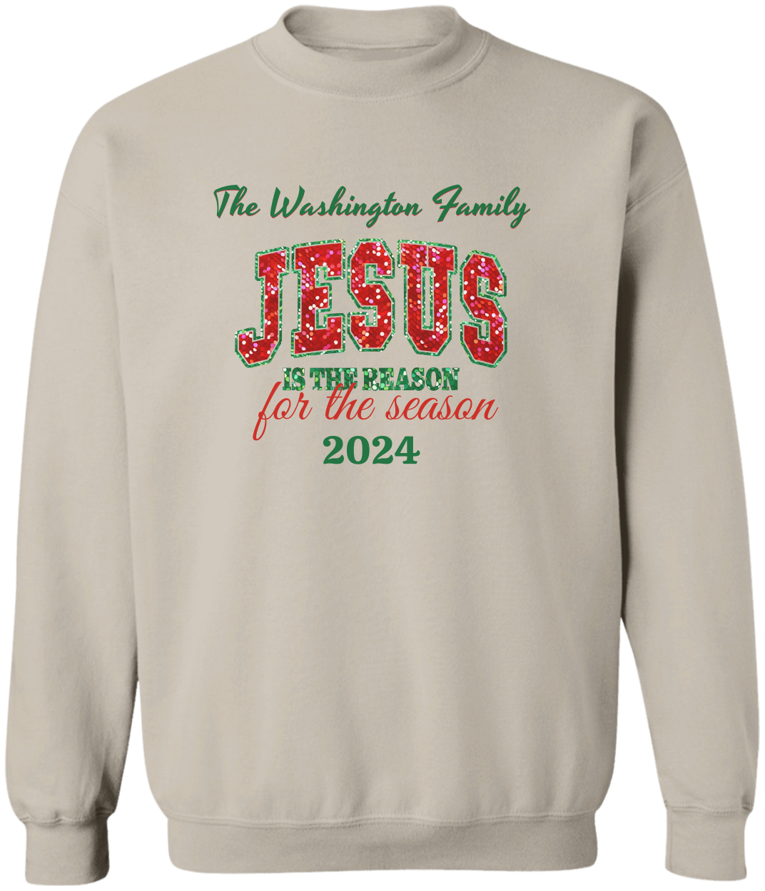 Personalized Christmas Jesus Is The Reason Hooded  & Sweatshirt