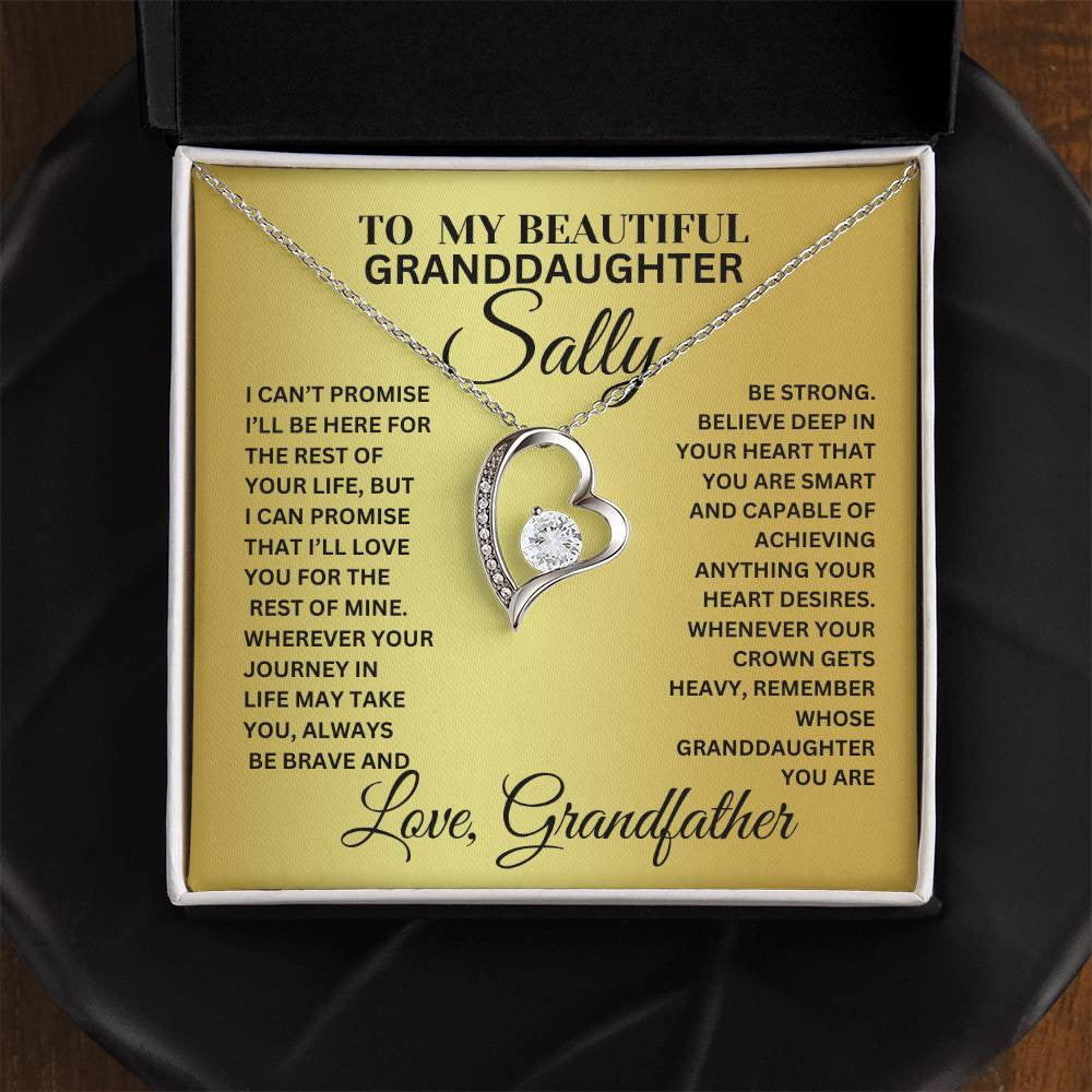 Beautiful Granddaughter Forever Love Necklace