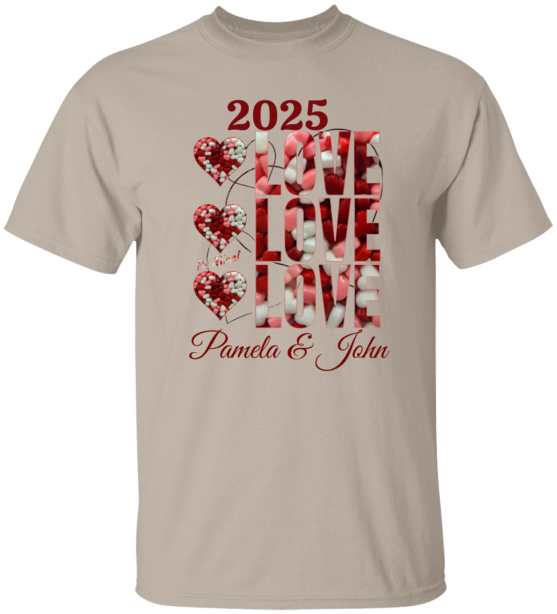 Personalized 2025 Love Candy T-Shirt