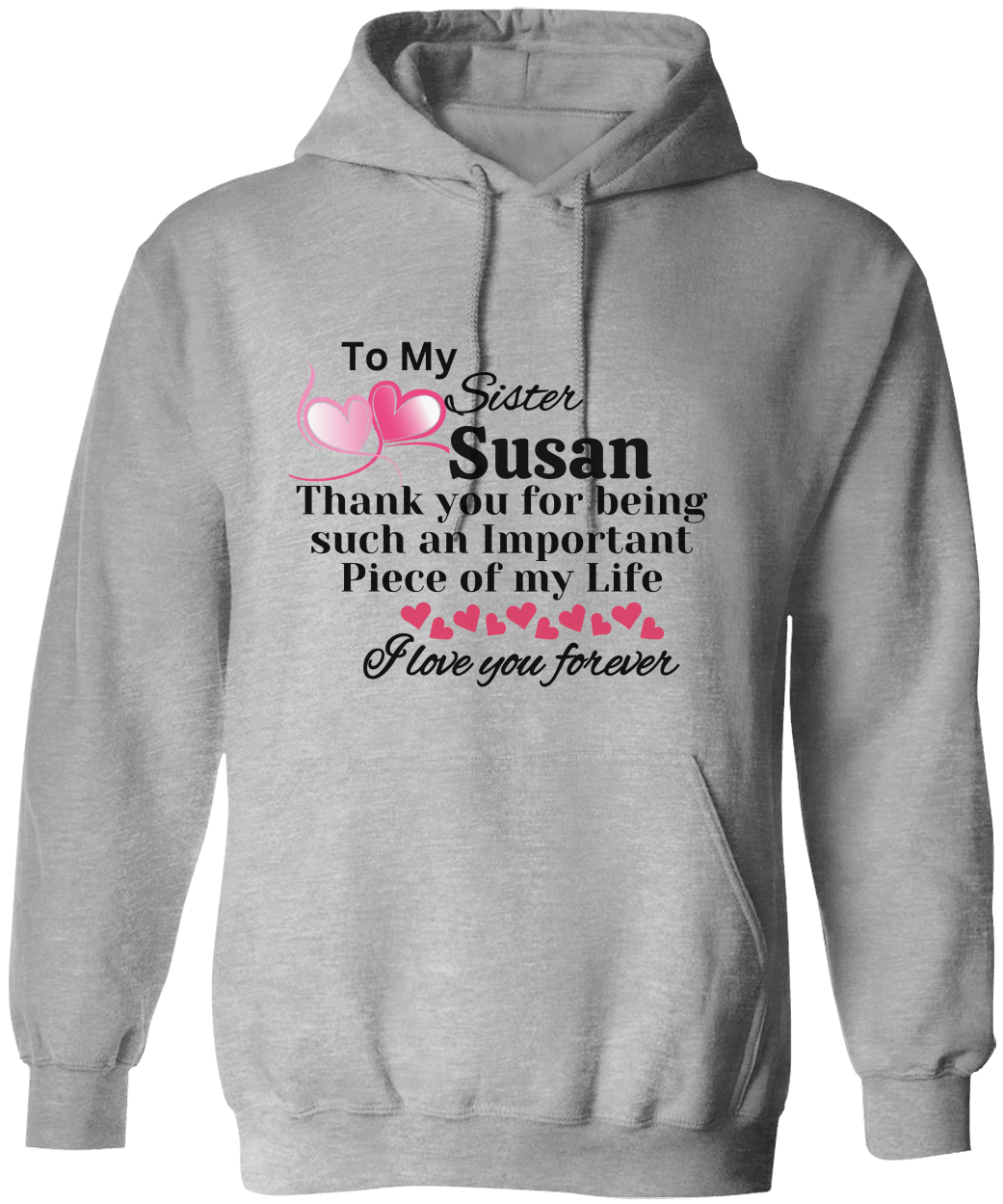 Personalize Sister Unisex Hoodie