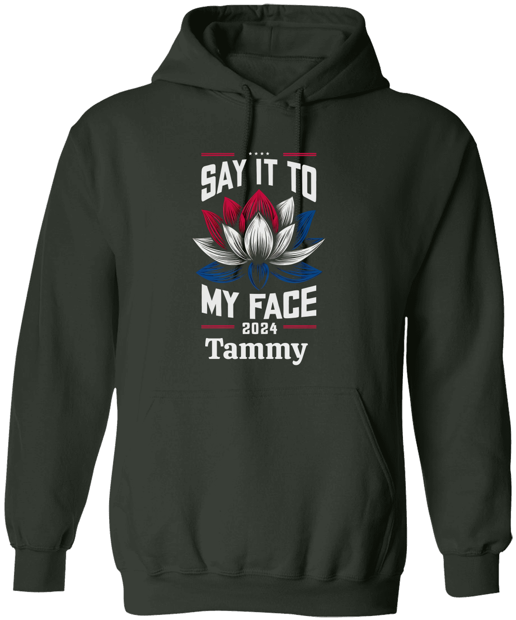 Personalize Unisex  Say It To My Face Hoodie