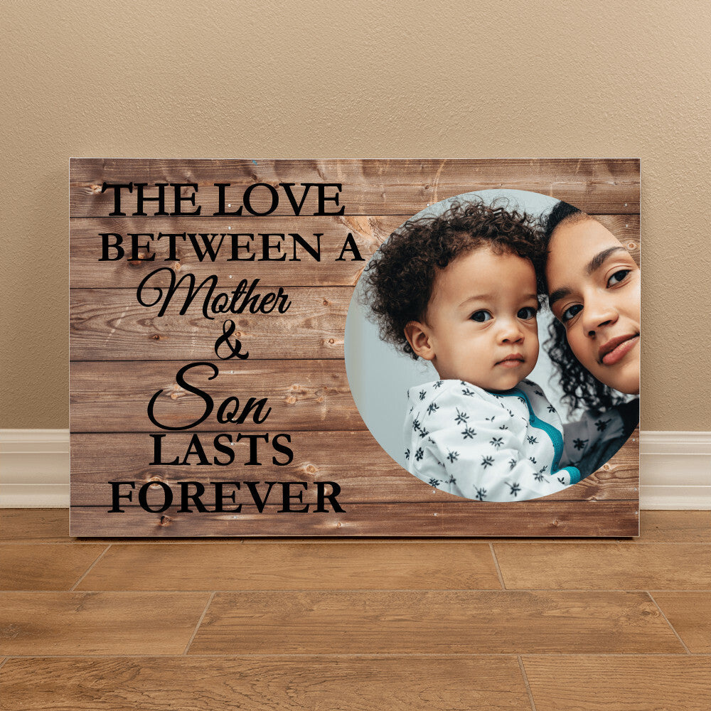 Personalized Mother & Son Gallery Wrapped