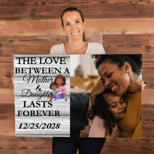 Personalized Mother & Daughter Gallery Wrapped Canvas