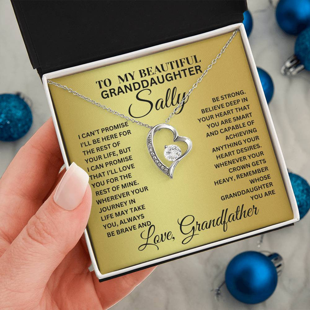 Beautiful Granddaughter Forever Love Necklace