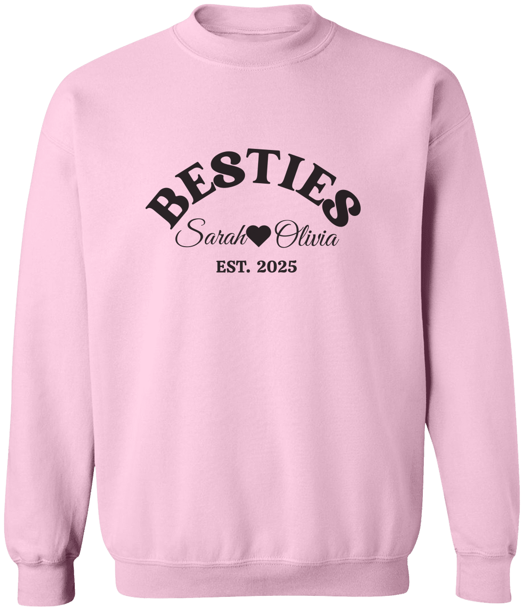 Besties Personalized Sweatshirt