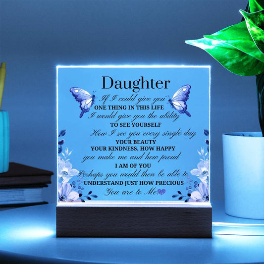 Daughter Acrylic Square Plaque