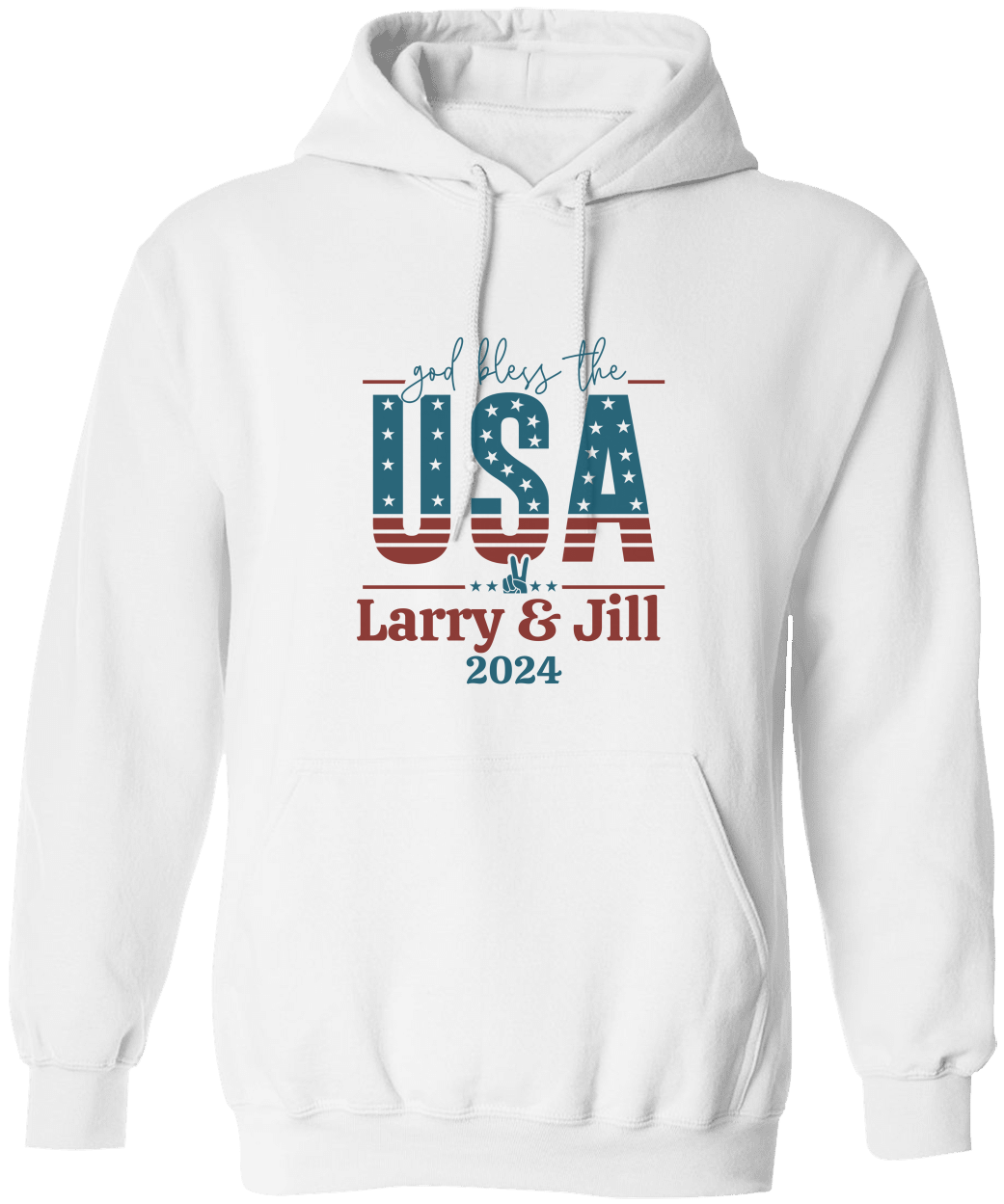 Personalization God Bles the USA Unisex Hoodie