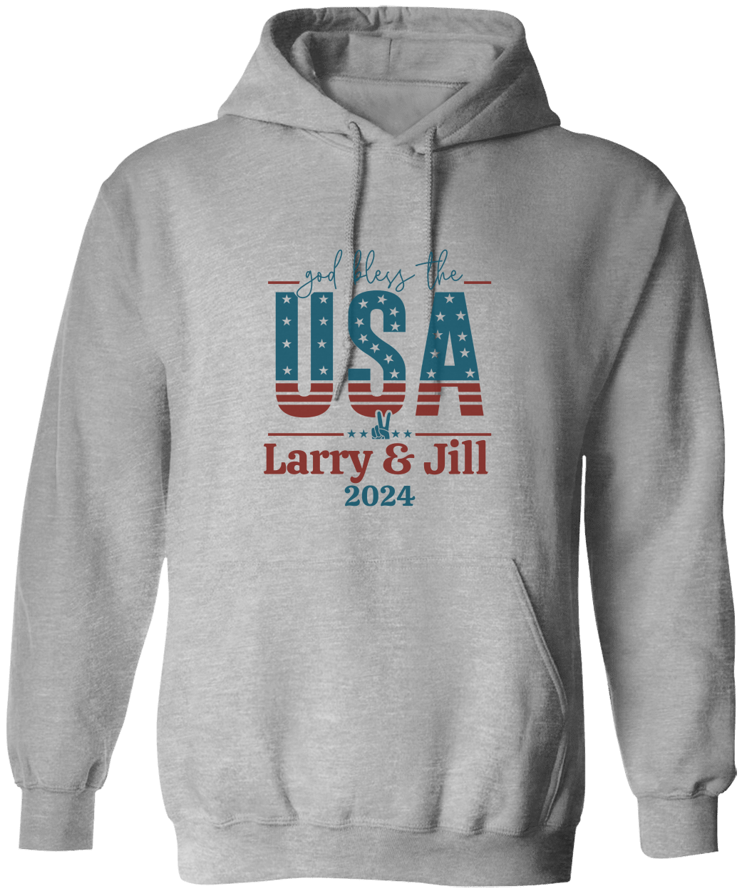 Personalization God Bles the USA Unisex Hoodie