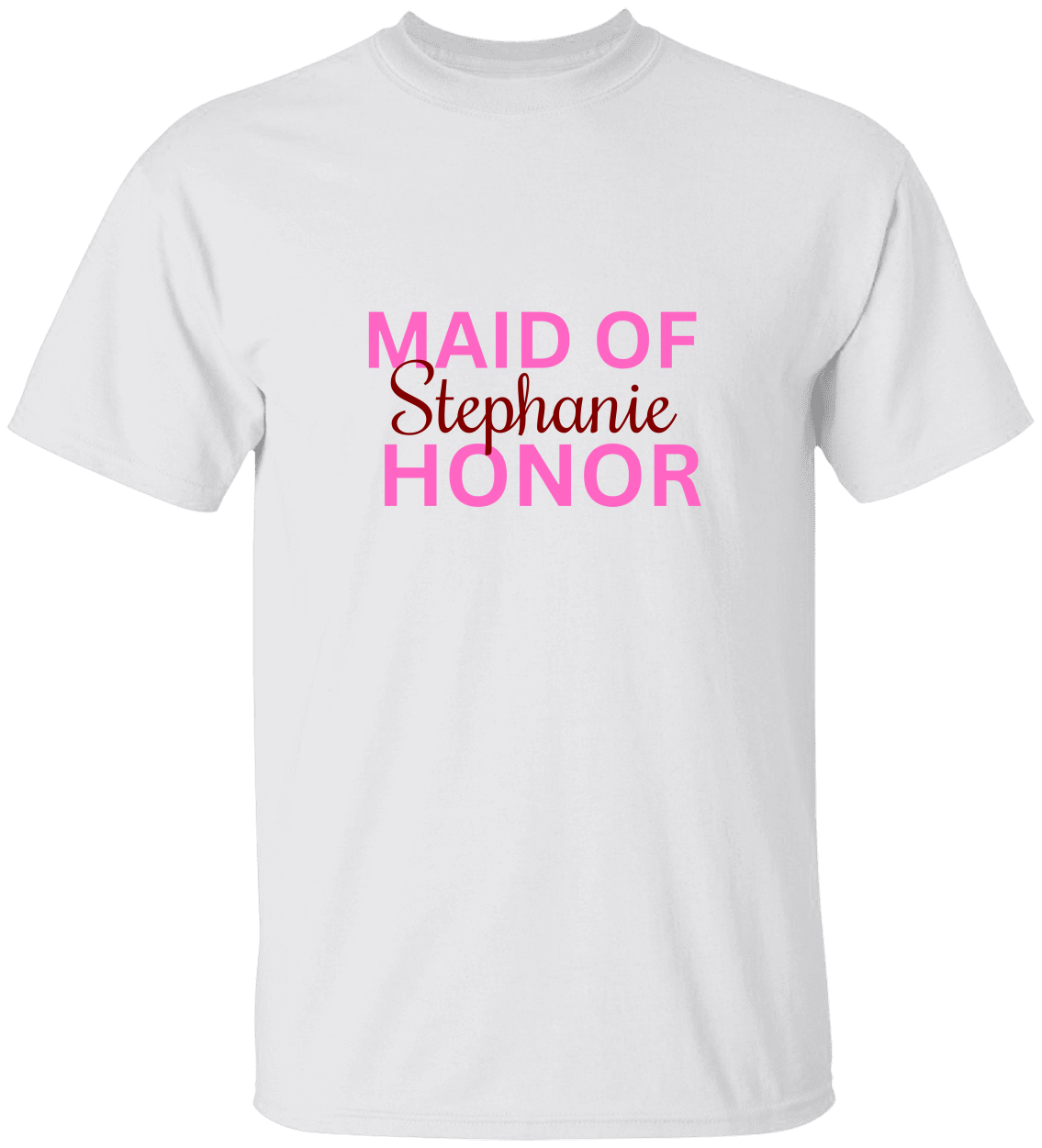 Personalize Matron of Honor T-Shirt