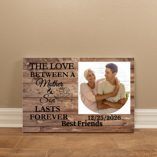 Personalized Mother & Son Gallery Wrapped Canvas