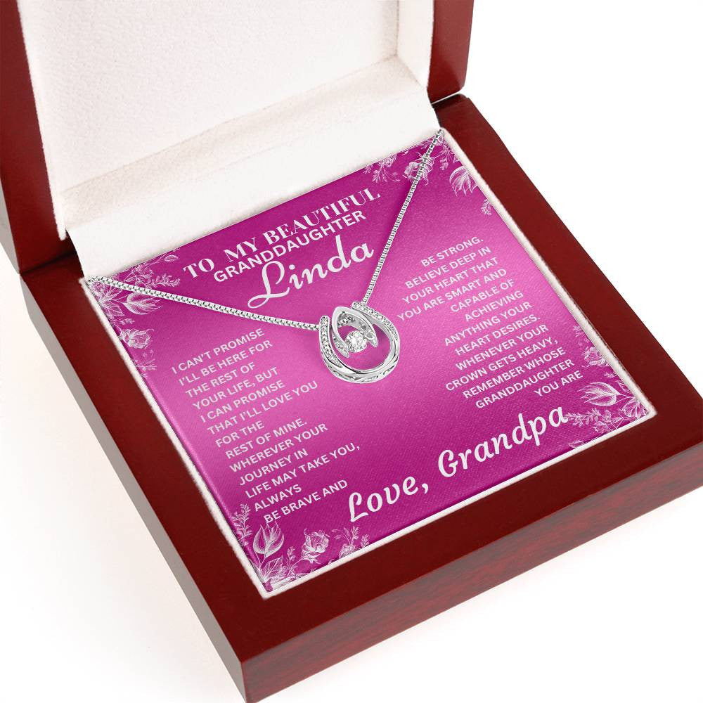 Personalized Granddaughter Lucky In Love PARTNER