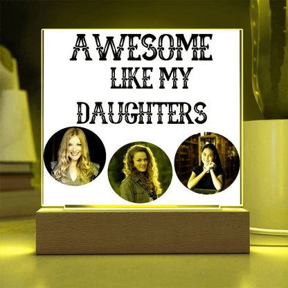 Personalized Acrylic Square Plaque LED