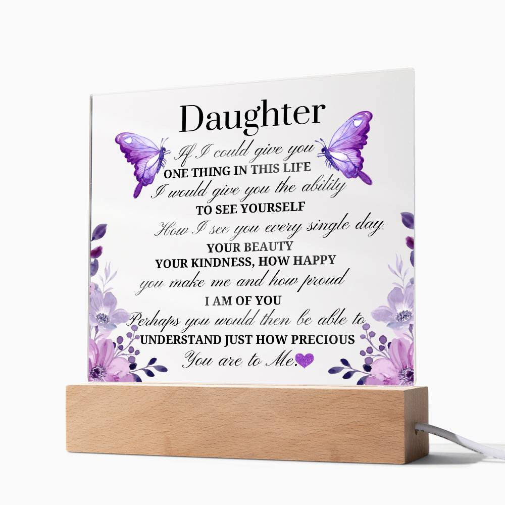 Daughter Acrylic Square Plaque