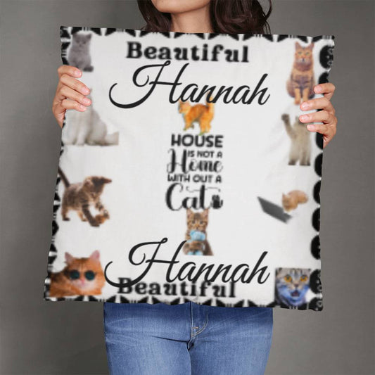 Personalized Cat Lover's Cat Classic Pillow Cover with Insert