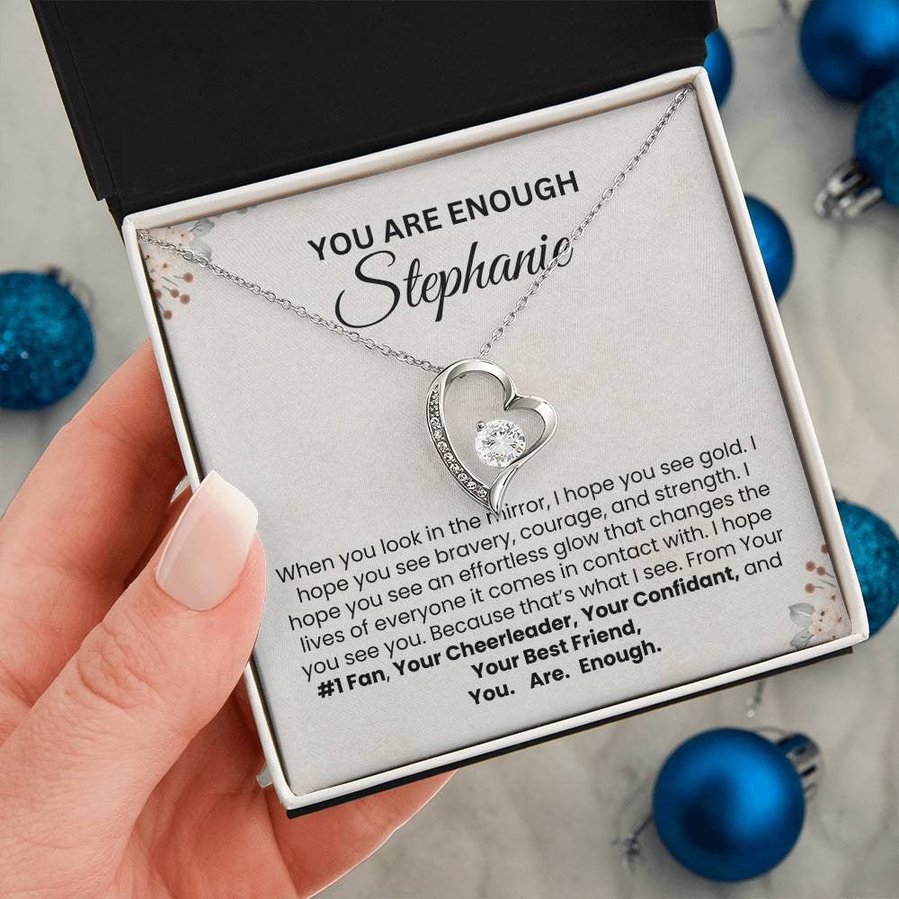 Personalization Forever Love Necklace with Message Card