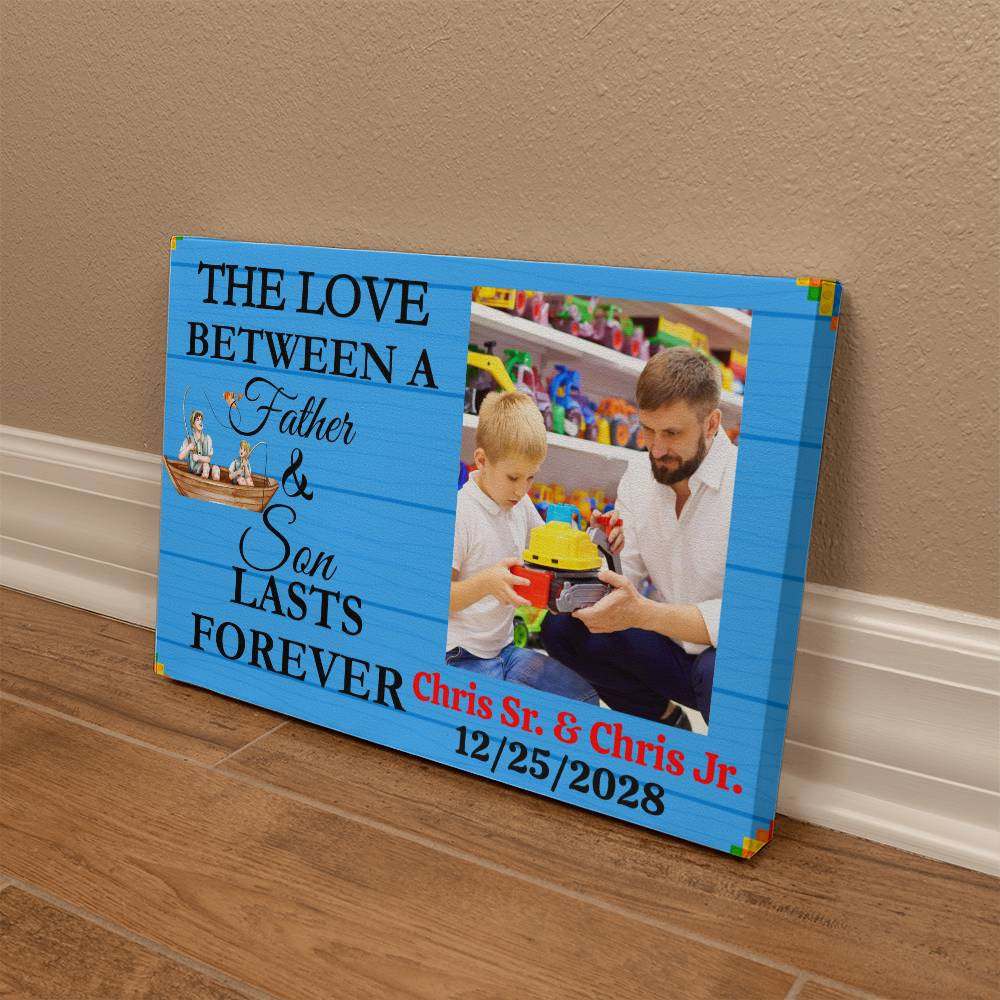 Father & Son Gallery Wrapped Canvas