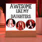 Personalized Acrylic Square Plaque LED